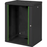 Digitus Boîtier de série Unique - 600 x 450 mm (lxp), Armoire informatique Noir, Rack monté sur le mur, 16U, 100 kg, 30 kg, Noir