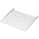 Digitus Plaque de fond de compartiment fix 250mm 15kg 1HE, Étagère Gris