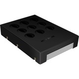 ICY BOX IB-2535StS Boîtier disque dur/SSD Noir 2.5/3.5", Cadrage Noir, Boîtier disque dur/SSD, 2.5/3.5", SATA, Série ATA II, Série ATA III, 3 Gbit/s, Noir