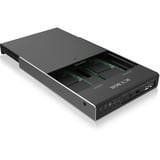 ICY BOX IB-2812CL-U3, Boîtier disque dur Noir, Clé B