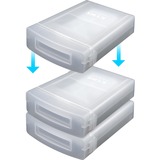 ICY BOX IB-AC602a Plastique Translucide, Étui de protection Transparent, Plastique, Translucide, 100 g, 110 g