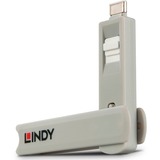 Lindy 40427 bloqueur de port Bloqueur de port + clé USB Type-C Blanc 5 pièce(s), Sécurité Blanc, Bloqueur de port + clé, USB Type-C, Blanc, 5 pièce(s), 10 g