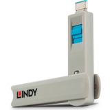 Lindy 40465 cache-poussière pour port 1 pièce(s), Sécurité Bleu, Bleu, PC de bureau/Poste de travail, Ordinateur portable, 1 pièce(s)