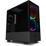 NZXT H510 Elite Midi Tower Noir, Moyen tour Noir, Midi Tower, PC, Noir, ATX, EATX, micro ATX, Mini-ATX, SGCC, Acier, Verre trempé, Multicolore