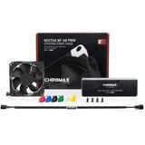 Noctua NF-A8 PWM chromax.black ventilateur de boîtier Noir, 80 x 80 x 25 mm