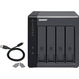 QNAP Boîtier d'extension RAID USB 3.0 TR-004, Boîtier disque dur Noir