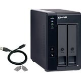 QNAP TR-002 Boîtier d'extension, Boîtier disque dur Noir
