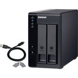 QNAP TR-002 Boîtier d'extension, Boîtier disque dur Noir