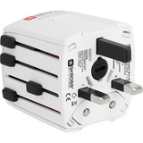 SKROSS Adaptateur de voyage MUV Micro USB, Fiche de voyage Blanc