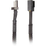 Sharkoon 3-Pin câble-Y, Câble en Y Noir, 0,2 mètres, Sleeve