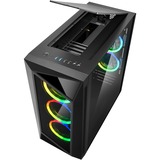 Sharkoon REV200, Boîtier PC Noir, 2x USB-A 2.0, 2x USB-A 3.2 (5 Gbit/s), 2x Audio, Window-kit