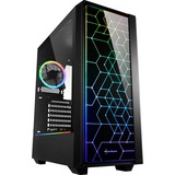 Sharkoon RGB LIT 100, Moyen tour Noir, USB 3.2, Window-Kit