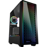 Sharkoon RGB LIT 200, Moyen tour Noir, USB 3.2, Window-Kit