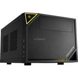 Sharkoon SHARK ZONE C10 Noir, Jaune, Moyen tour Noir, PC, Noir, Jaune, Mini-ITX, Métal, Jouer, 15 cm