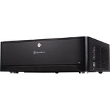SilverStone GD06B unité centrale Bureau Noir, Logement Bureau Noir, Bureau, PC, Aluminium, Plastique, SECC, Micro-ATX, Mini-DTX, Mini-ITX, Noir, 440 mm, Vente au détail
