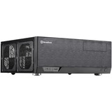 SilverStone GD09B-C HTPC Noir, Boitîer HTPC Noir, HTPC, PC, Noir, ATX, micro ATX, SSI CEB, Aluminium, Plastique, Acier, 13,8 cm