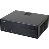 SilverStone Grandia GD05 HTPC Noir, Logement Bureau Noir, HTPC, PC, Noir, DTX, micro ATX, Mini-ITX, Aluminium, Plastique, SECC, maison/bureau, Vente au détail