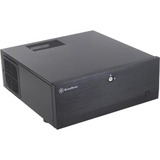 SilverStone Grandia GD07 unité centrale HTPC Noir, Boitîer HTPC Noir, HTPC, PC, Aluminium, Acier, ATX,CEB,EATX,EEB,Micro-ATX, Noir, maison/bureau, Vente au détail