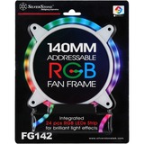 SilverStone SST-FG142 RGB LED 140 mm, Cadre 