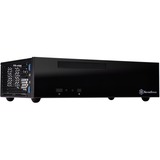 SilverStone SST-ML09B unité centrale HTPC Noir, Boitîer HTPC Noir, HTPC, PC, Acrylique, Plastique, Acier, Mini-DTX, Mini-ITX, Noir, 0,8 mm