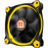 Thermaltake Riing 12 Boitier PC Ventilateur 12 cm Noir, Jaune, Ventilateur de boîtier Jaune, Ventilateur, 12 cm, 1000 tr/min, 1500 tr/min, 24,6 dB, 40,6 cfm