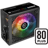 Thermaltake Smart RGB unité d'alimentation d'énergie 500 W 20+4 pin ATX ATX Noir alimentation Noir, 500 W, 230 V, 50 - 60 Hz, 5 A, Actif, 100 W