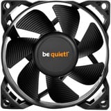 be quiet! Pure Wings 2 80mm, Ventilateur de boîtier Noir, Connecteur de ventilateur à 3 broches