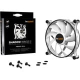 be quiet! Shadow Wings 2 ventilateur de boîtier Blanc, 140 x 140 x 25 mm, PWM