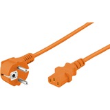goobay 2m Power cable Orange, Câble Orange, 2 m, Orange