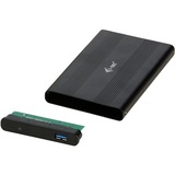 i-tec Advance MySafe AluBasic 2.5" USB 3.0, Boîtier disque dur Noir, Boîtier disque dur/SSD, 2.5", SATA, Série ATA II, Série ATA III, 5 Gbit/s, Connectivité USB, Noir