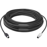 Logitech GROUP 15m Extender Cable câble PS/2 6-p Mini-DIN Noir, Câble d'extension Noir, 15 m, 6-p Mini-DIN, 6-p Mini-DIN, Mâle, Mâle, Noir