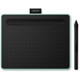 Wacom Intuos S tablette graphique Noir, Vert 2540 lpi 152 x 95 mm USB/Bluetooth Vert clair, Avec fil &sans fil, 2540 lpi, 152 x 95 mm, USB/Bluetooth, 7 mm, Stylo