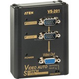 ATEN Commutateur 2-Port VS-201, Switch VGA, 1920 x 1440, 100 MHz, 1920 x 1440 pixels, 200 g, 98 x 104 x 24 mm