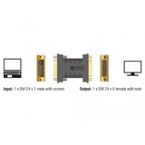 DeLOCK Adaptateur DVI 24+1 mâle vers DVI 24+5 femelle Noir