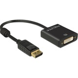 DeLOCK Adaptateur DisplayPort vers DVI Noir, 0,2 mètre, 4K