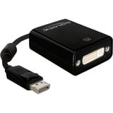 DeLOCK Adaptateur DisplayPort vers DVI-I Noir, 0,12 mètre, passif