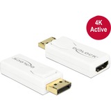 DeLOCK Adaptateur DisplayPort vers HDMI 4K Blanc
