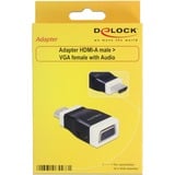 DeLOCK Adaptateur HDMI A vers VGA Noir
