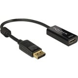 DeLOCK DisplayPort 1.2 > HDMI, Adaptateur Noir, 0,2 mètres, 4K