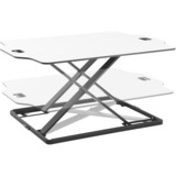 Digitus Garniture de bureau ergonomique pour debout/assis, Accessoire Blanc, Supports de Notebook, Blanc, 10 kg, 30 - 400 mm, 795 mm, 540 mm