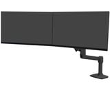 Ergotron LX Desk Dual Direct, Support de moniteur Noir