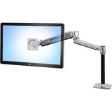 Ergotron LX HD Sit-Stand Desk Mount LCD Arm, Support de moniteur Argent/Noir