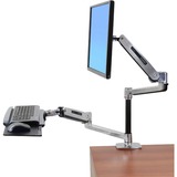 Ergotron LX HD Sit-Stand Desk Mount LCD Arm, Support de moniteur Argent/Noir
