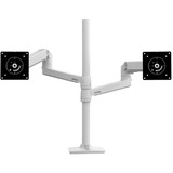 Ergotron LX Series LX Dual Stacking Arm 101,6 cm (40") Pince Blanc, Support de moniteur Blanc, Pince, 9,1 kg, 101,6 cm (40"), 100 x 100 mm, Réglage de la hauteur, Blanc