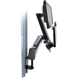 Ergotron StyleView Sit-Stand Combo Arm, Support Blanc, 13,2 kg, 61 cm (24"), 75 x 75 mm, 100 x 100 mm, Aluminium