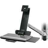 Ergotron StyleView Sit-Stand Combo Arm, Support Blanc, 13,2 kg, 61 cm (24"), 75 x 75 mm, 100 x 100 mm, Aluminium