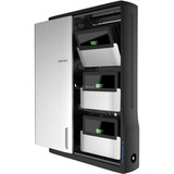 Ergotron Zip12 Charging Wall Mount Storage Cabinet, Station de recharge Noir/Argent