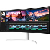 LG 38WN95C-W écran plat de PC 96,5 cm (38") 3840 x 1600 pixels UltraWide Quad HD Noir, Argent, Blanc, Moniteur LED Noir (Mat), 96,5 cm (38"), 3840 x 1600 pixels, UltraWide Quad HD, 1 ms, Noir, Argent, Blanc