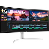 LG 38WN95C-W écran plat de PC 96,5 cm (38") 3840 x 1600 pixels UltraWide Quad HD Noir, Argent, Blanc, Moniteur gaming Noir (Mat), 96,5 cm (38"), 3840 x 1600 pixels, UltraWide Quad HD, 1 ms, Noir, Argent, Blanc