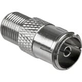 goobay Adaptateur F vers connexion coaxiale Argent